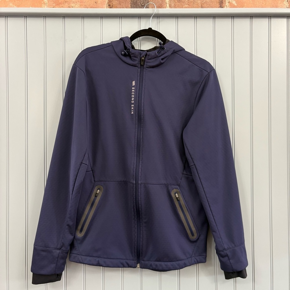 Second Skin Navy Blue Jacket Size Small